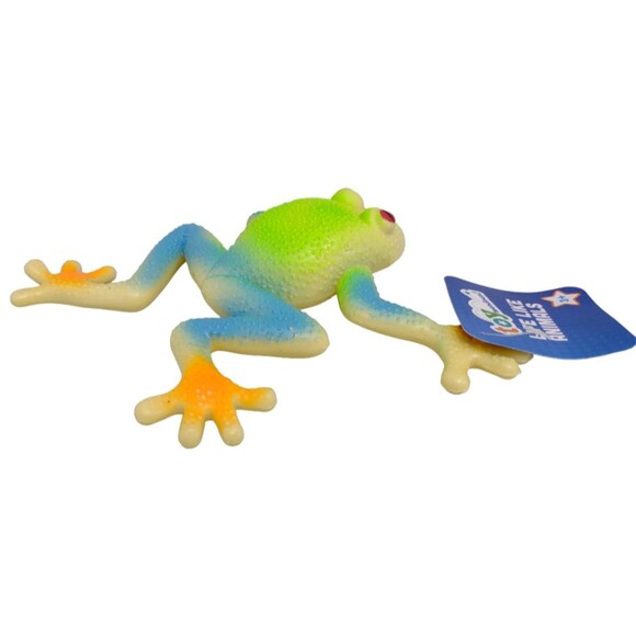 Frog Toad Life-Like Realistic Squishy Stretchable Figure Squeeze Toy Squeezable - Picture 7 of 16